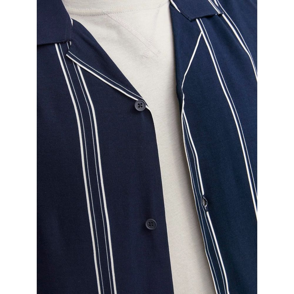 Blue Viscose Shortsleeve