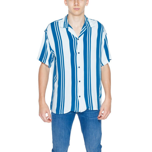 Blue Viscose Shortsleeve