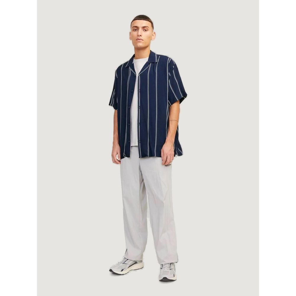 Blue Viscose Shortsleeve