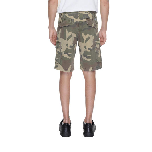 Beige Cotton Bermuda