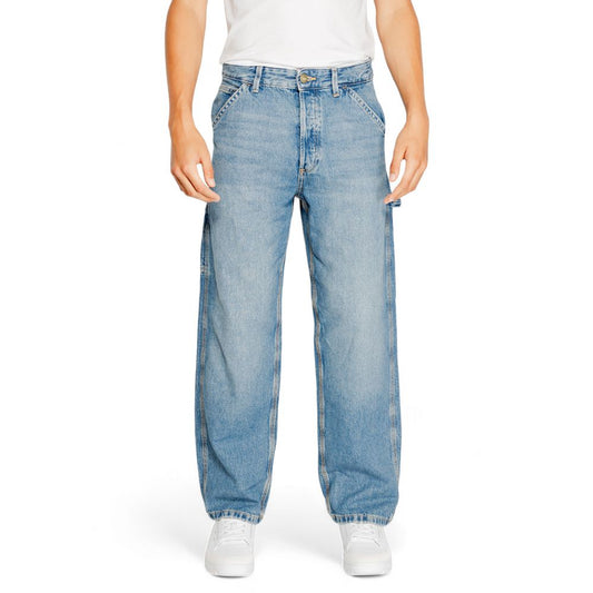 Blue Cotton Relaxed Fit Jean