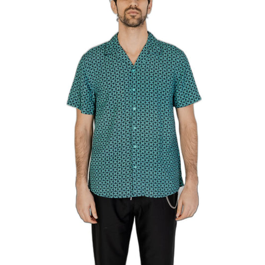 Turquoise Viscose Shortsleeve