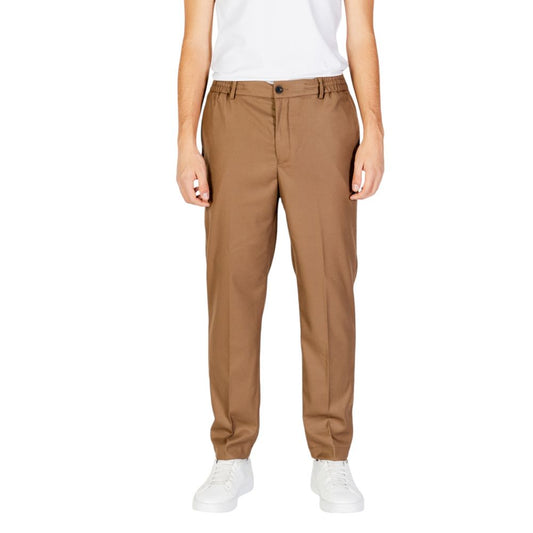 Beige Polyester Pant