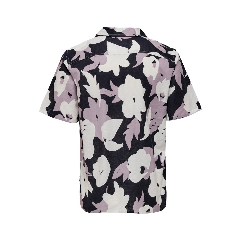 Purple Linen Shortsleeve