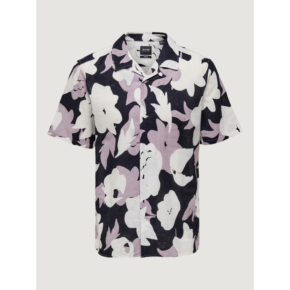 Purple Linen Shortsleeve