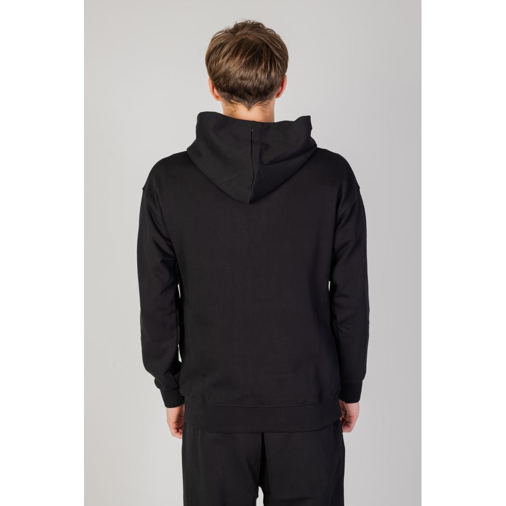 Black Cotton Hoodie