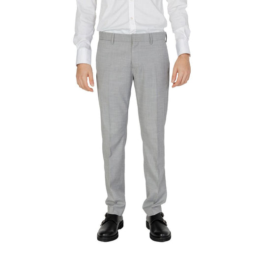 Gray Polyester Pant