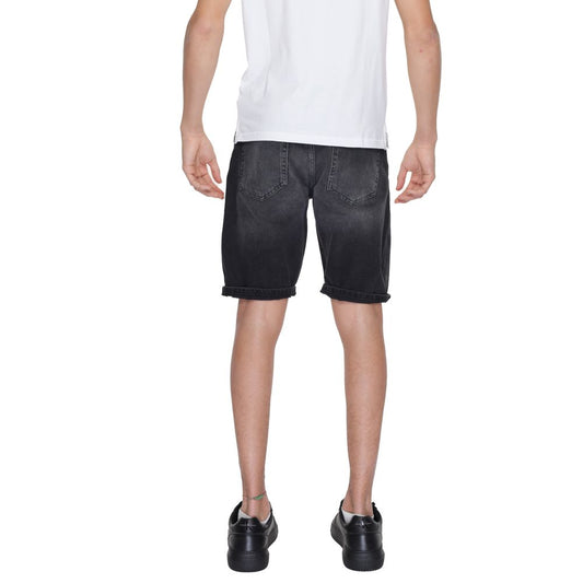 Black Cotton Bermuda