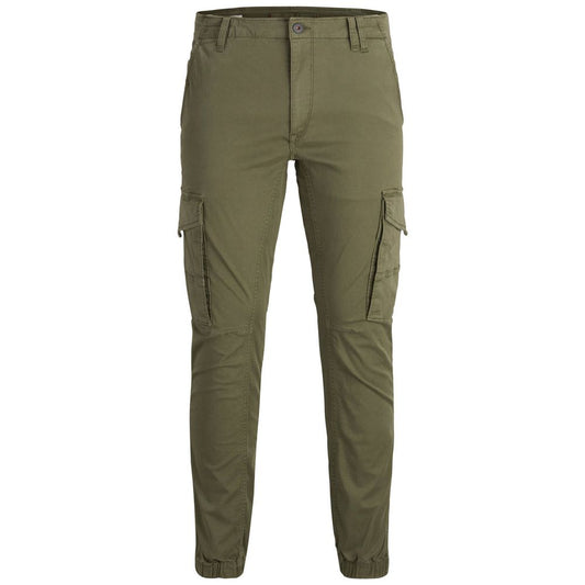 Green Cotton Skinny Pant