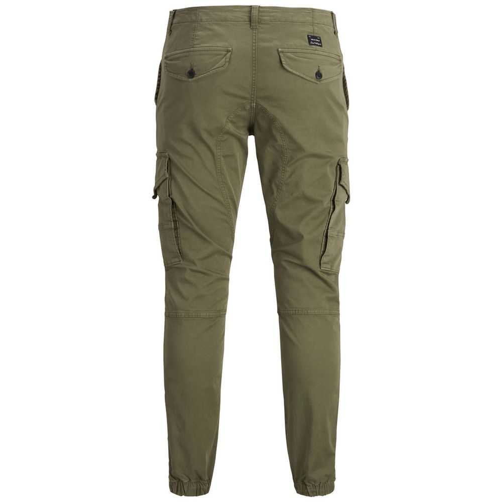 Green Cotton Skinny Pant