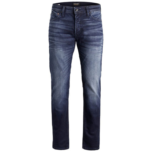 Blue Cotton Relaxed Fit Jean