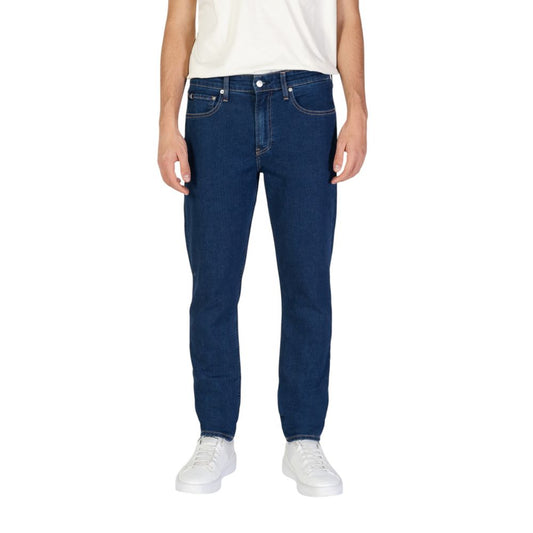 Blue Cotton Slim Fit Jean
