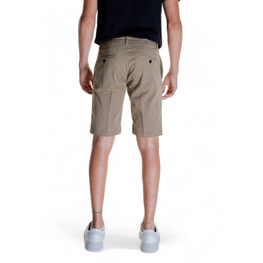 Beige Cotton Bermuda