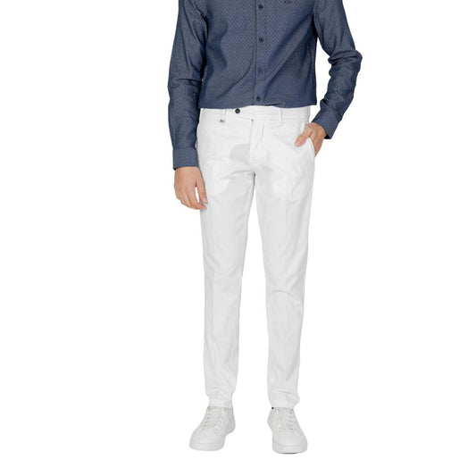 Cream Cotton Skinny Pant