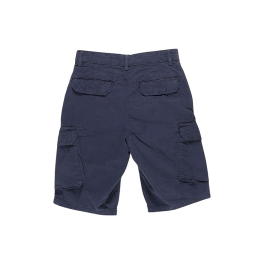 Blue Cotton Bermuda