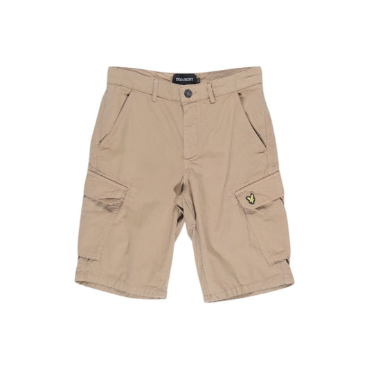 Beige Cotton Bermuda