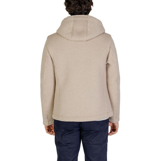 Beige Polyester Jackets & Coat