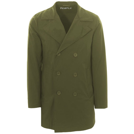 Green Recycled Polyester Men Jacket