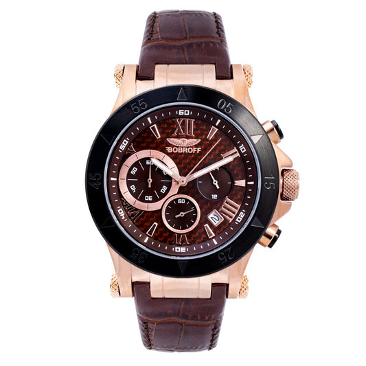 Brown Leather Dress Watch