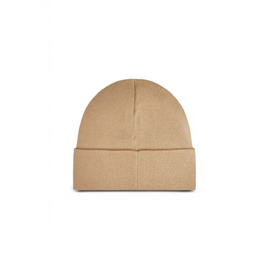 Beige Recycled Polyester Caps Baseball Hat