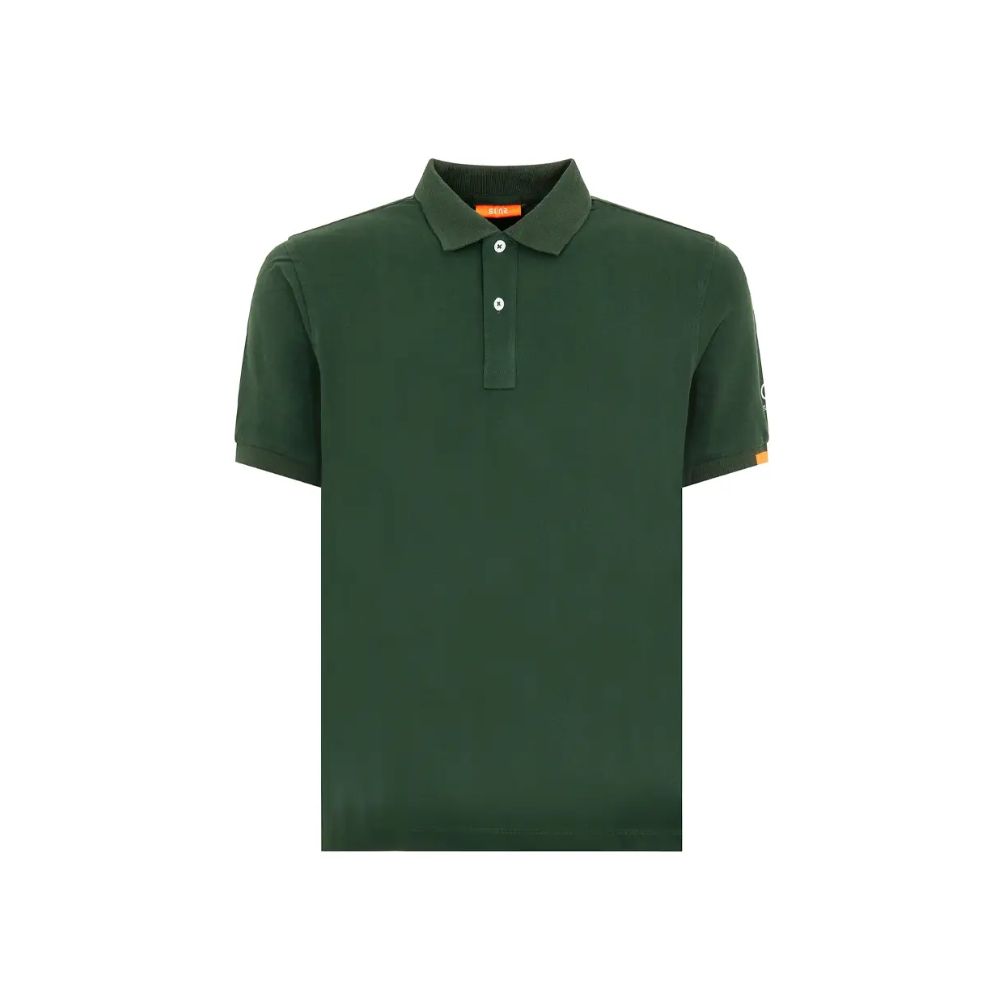 Green Cotton Polo Shirt