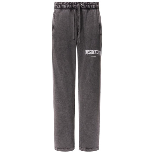 Gray Cotton Jeans & Pant