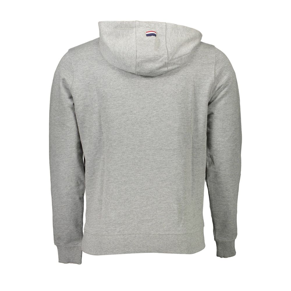 Gray Cotton Men Sweatshirt