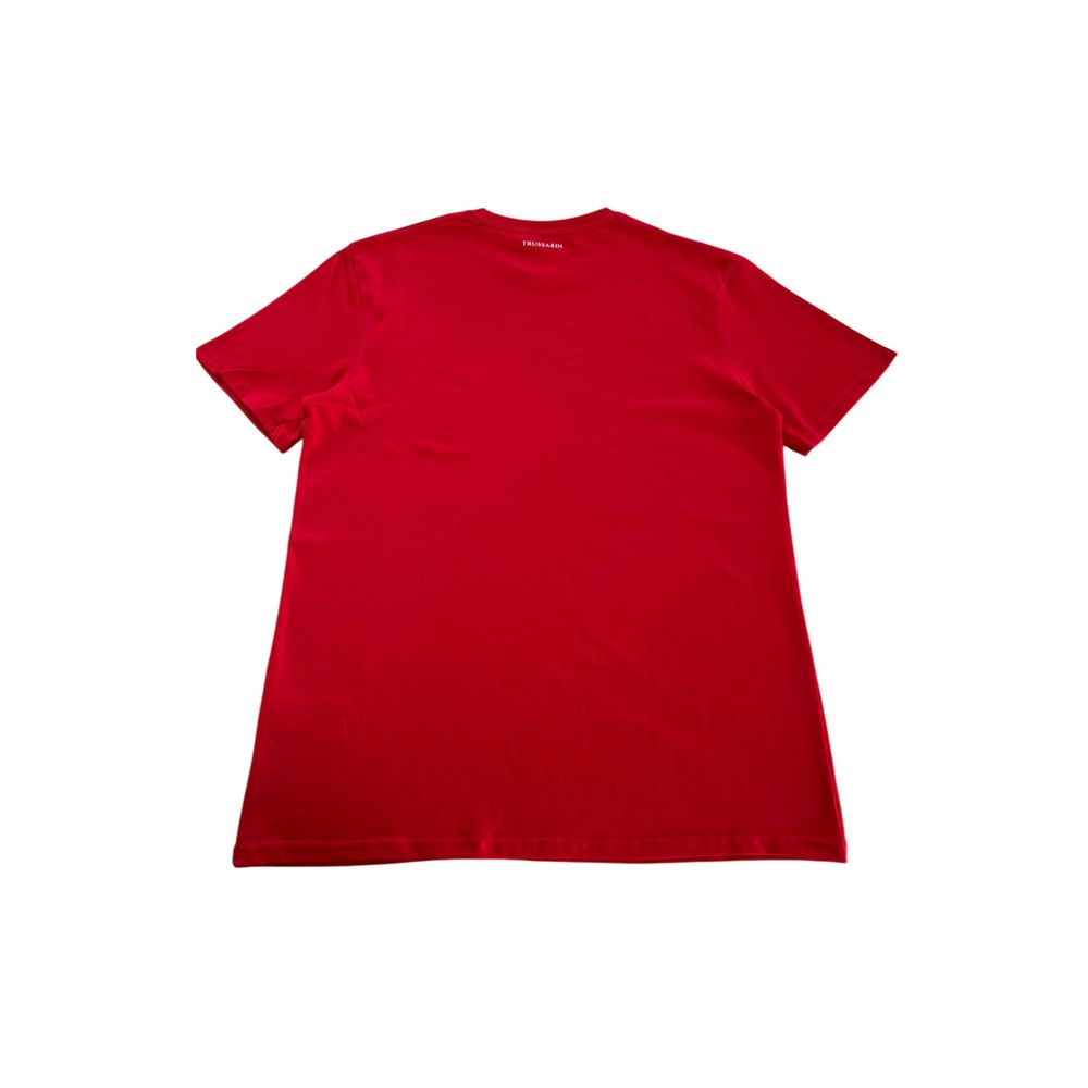 "Red Cotton Men T-Shirt"