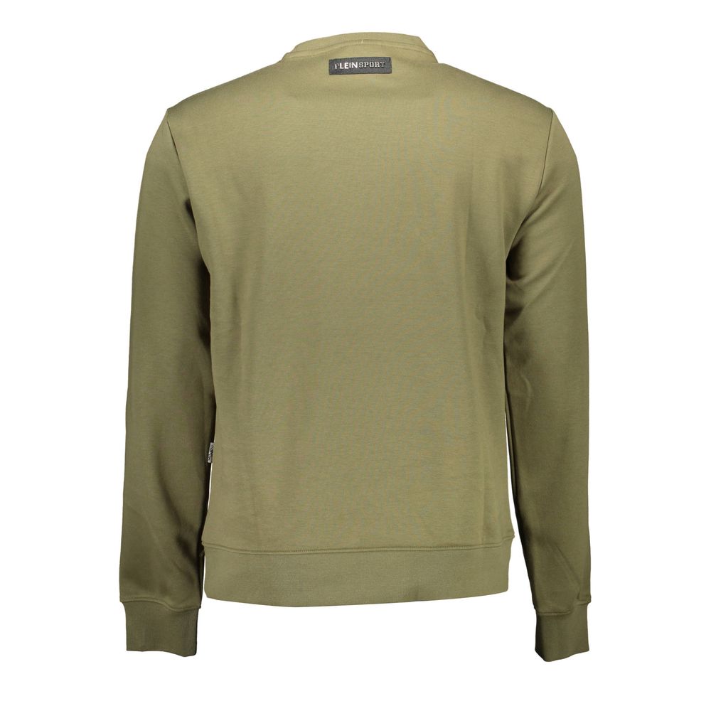 "Green Cotton Men Sweater"