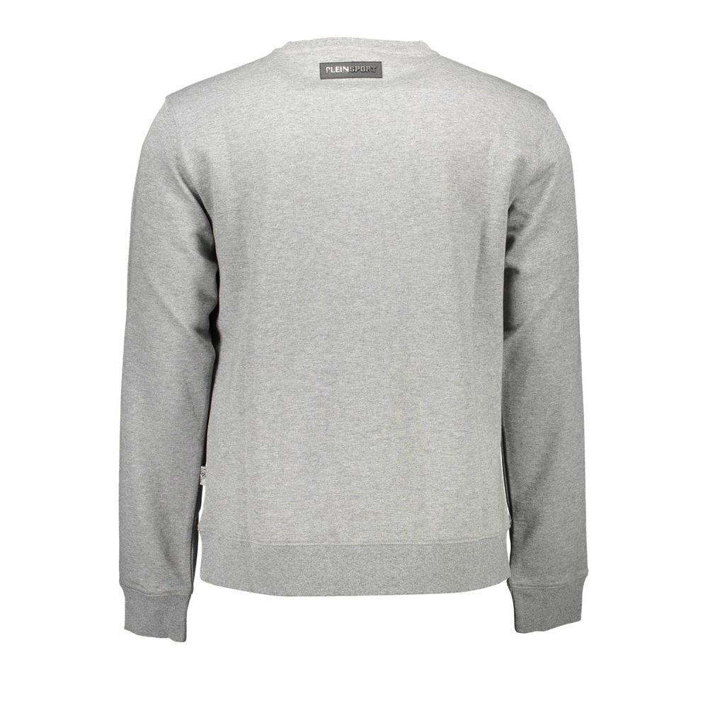 Gray Cotton Mens Sweater