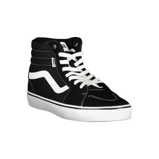 Black Polyester Sneaker