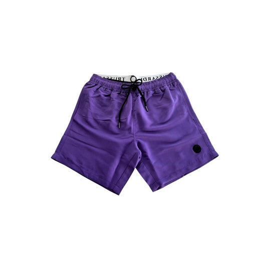Purple Polyester Men's Swim Shorts