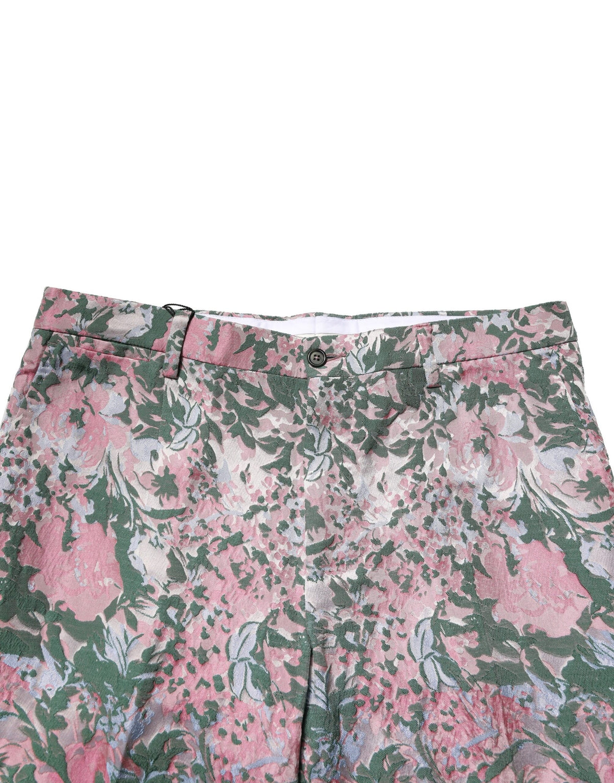 Multicolor Floral Jacquard Pants