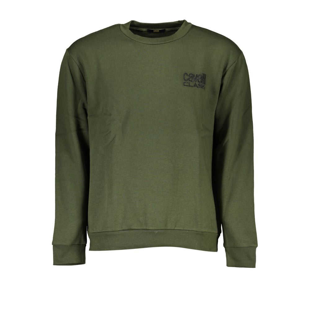 Green Cotton Men Sweater