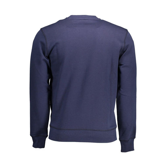 Blue Cotton Men's Sweatshirt