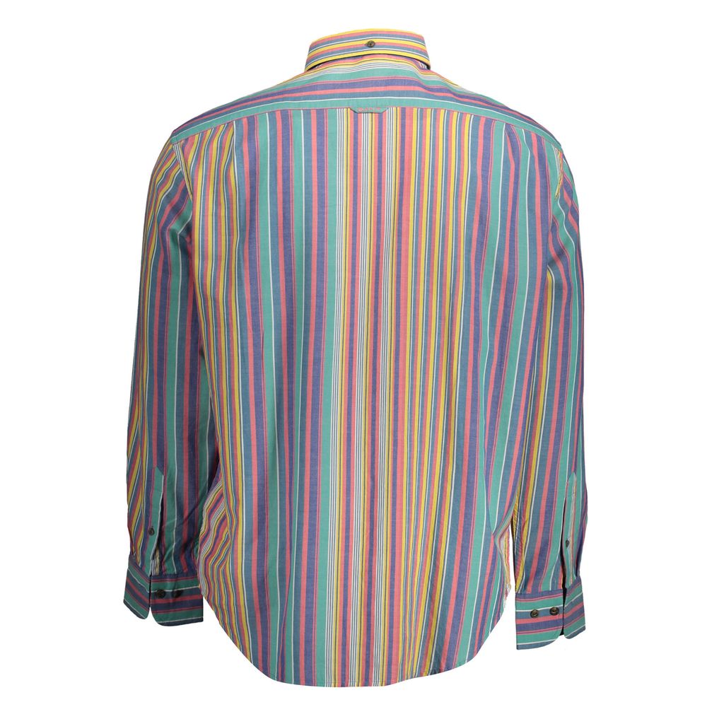 Blue Cotton Men Shirt