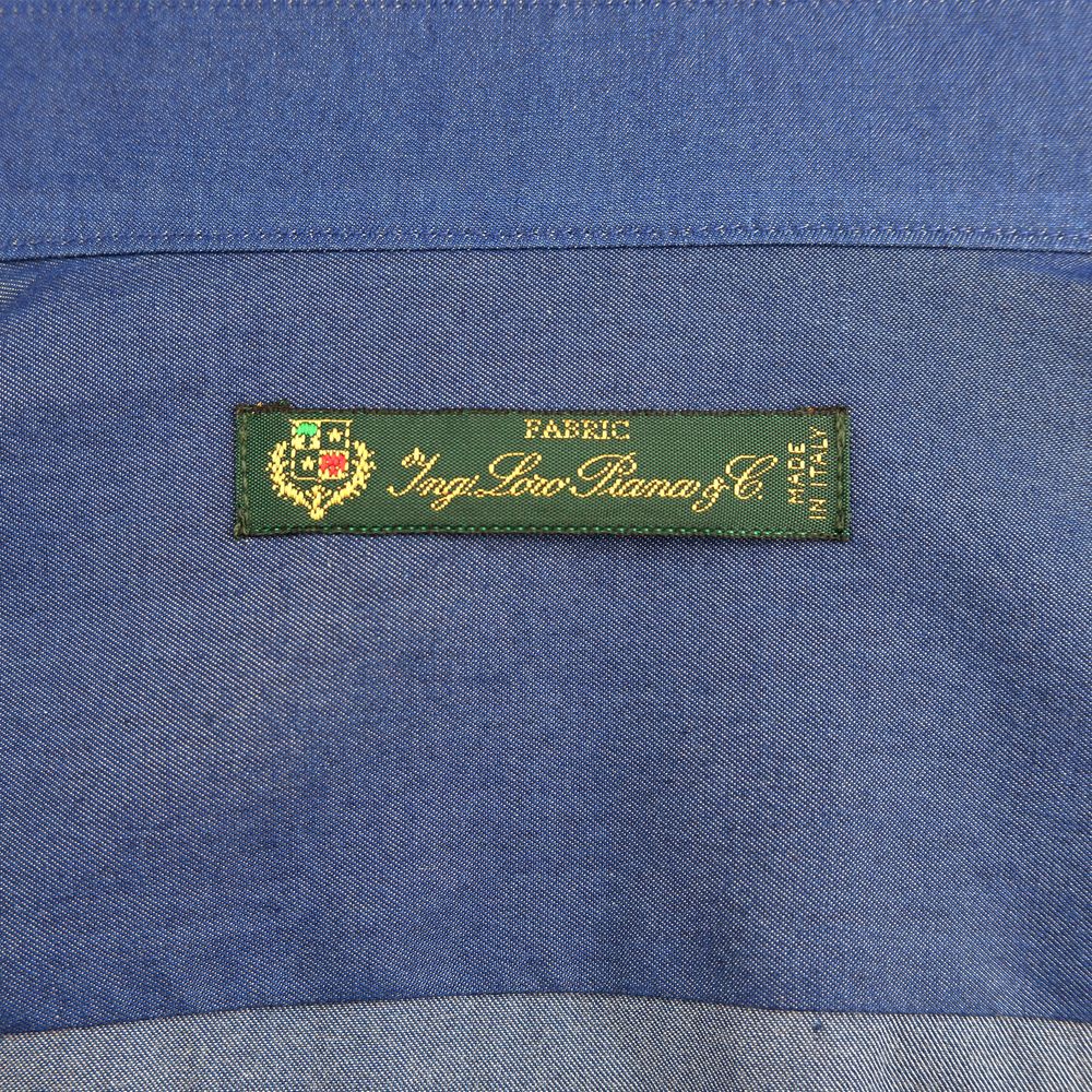 Blue Cotton Men's Shirt