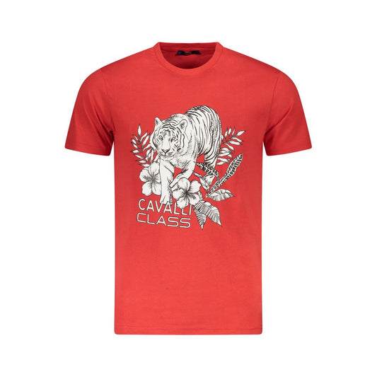 Red Cotton Men T-Shirt