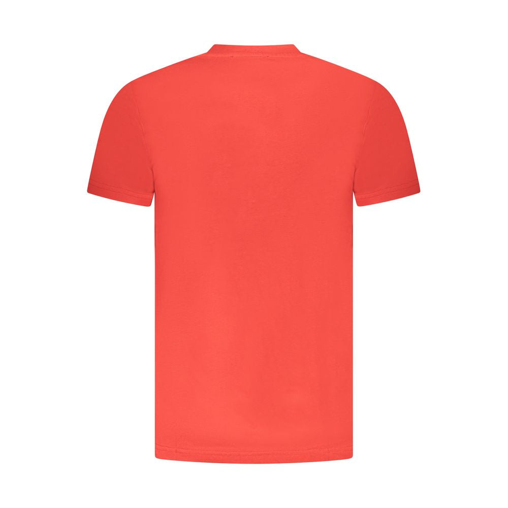Red Cotton Men T-Shirt