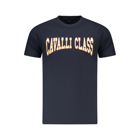 Blue Cotton Men's T-Shirt