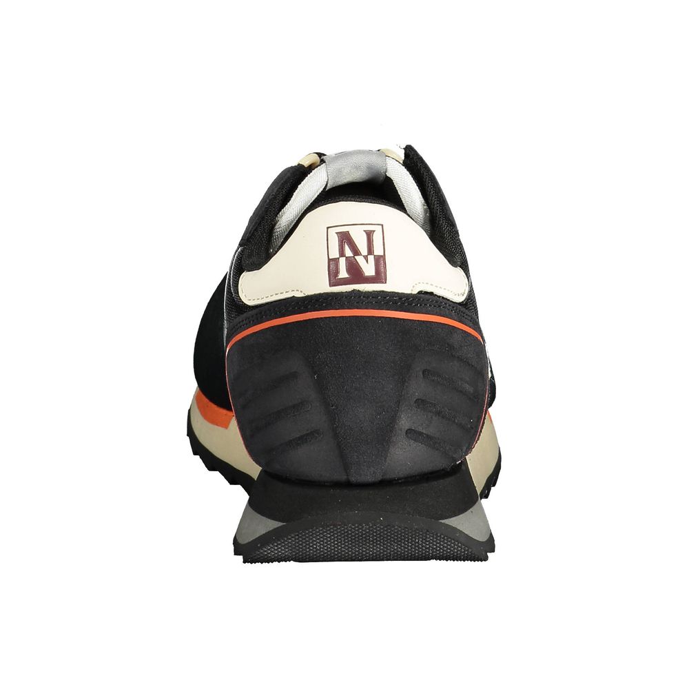 Black Leather Men Sneaker