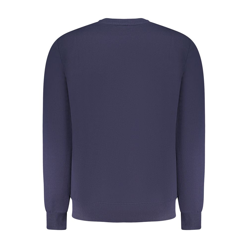Blue Cotton Men Sweatshirt