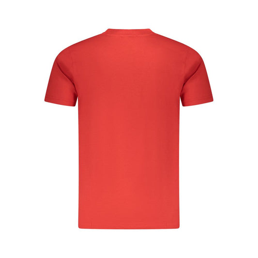 Red Cotton Men T-Shirt