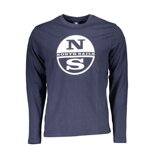Blu Cotton Men T-Shirt