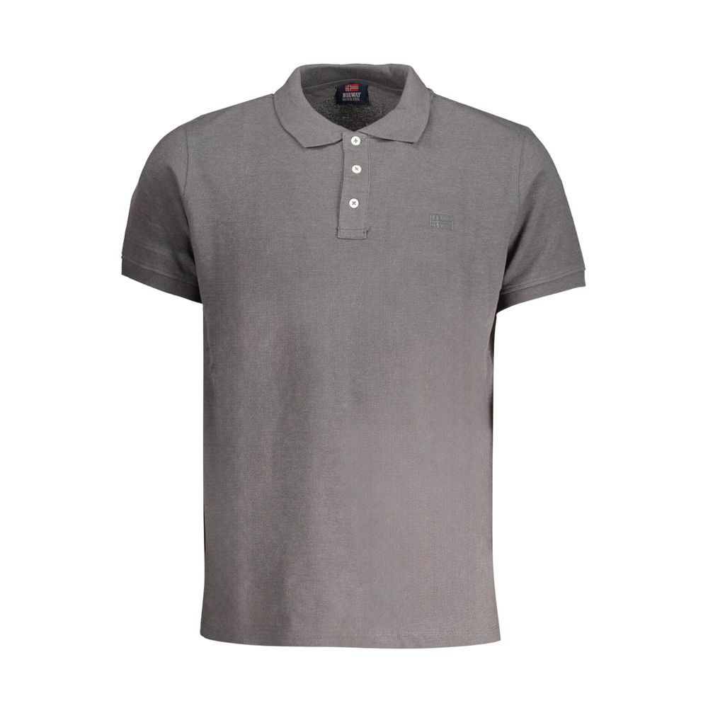 Brown Cotton Men Polo Shirt