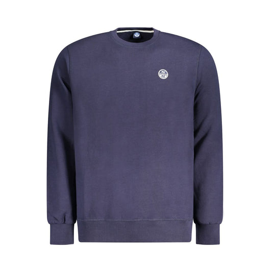 Navy Cotton Men Sweatshirt