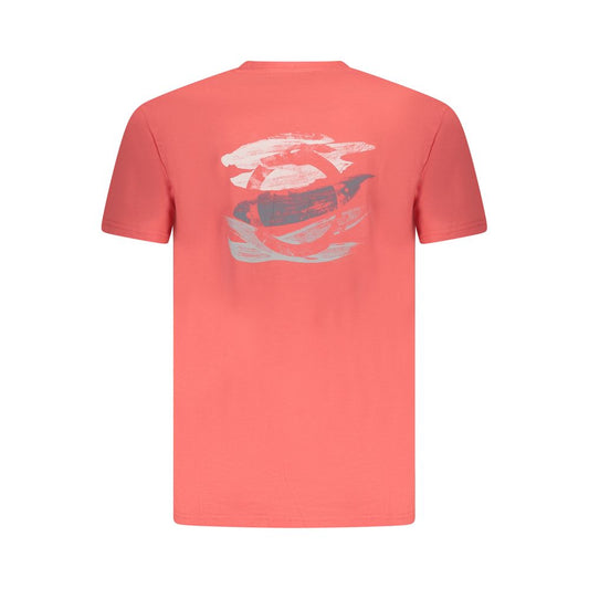 Pink Cotton Men T-Shirt