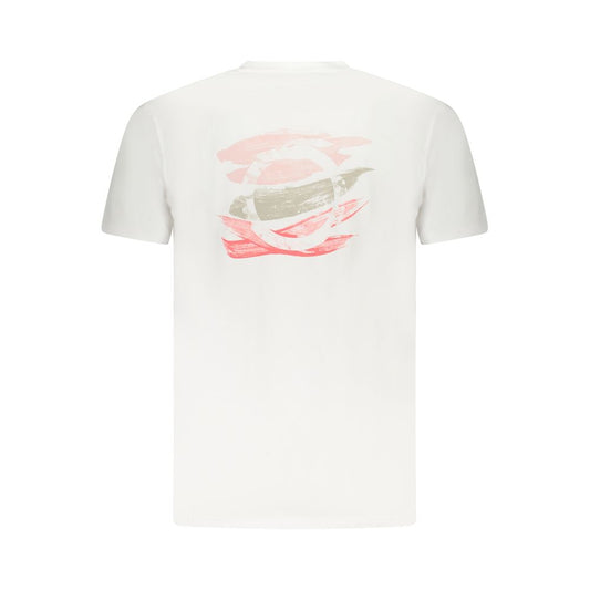 White Cotton Men T-Shirt