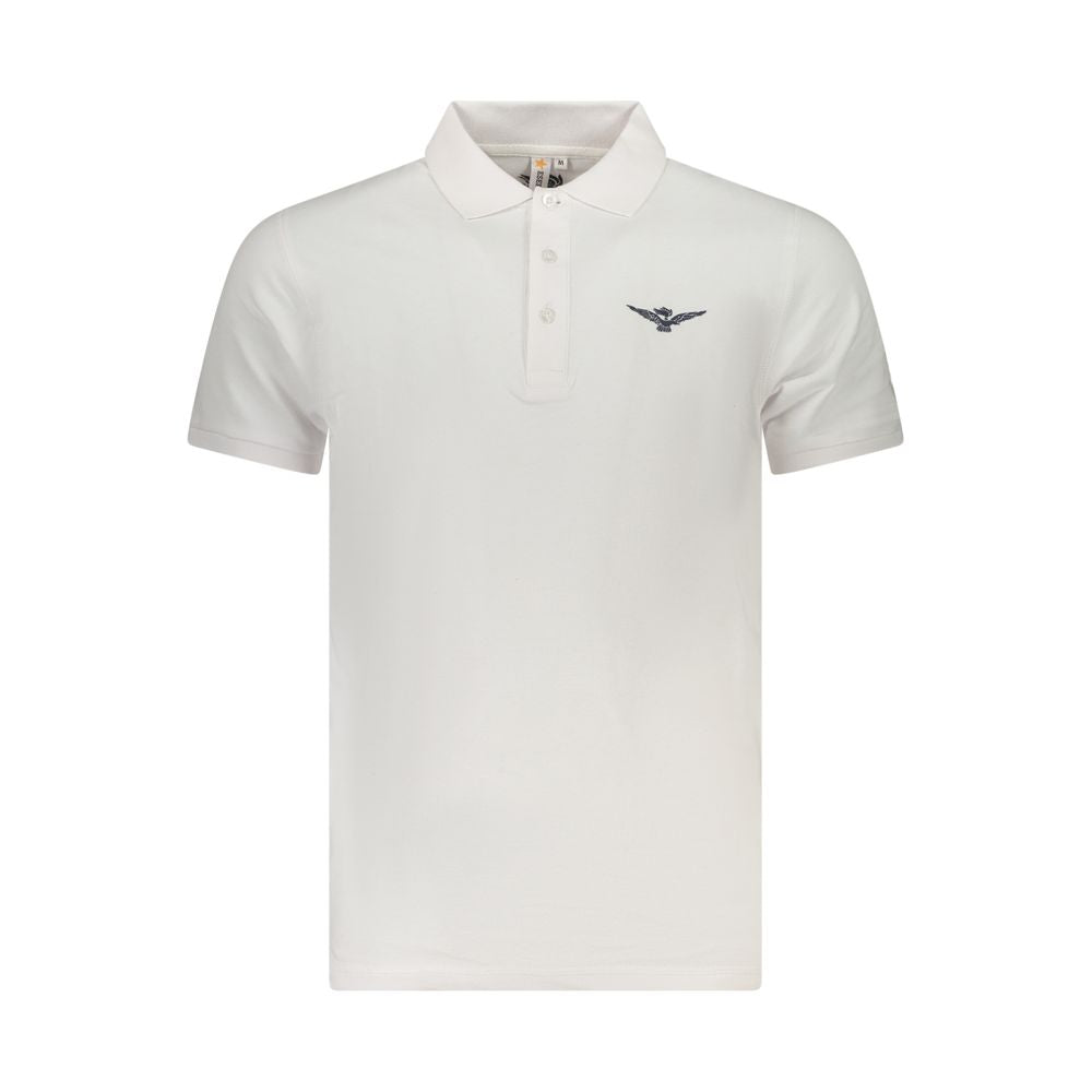 White Cotton Polo Shirt