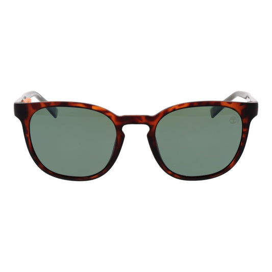 Brown Stainless Steel Sunglasses